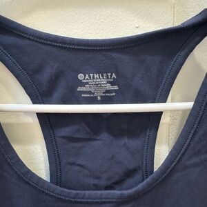 Athleta: Momentum Seamless tank: Dark Blue Racerback Tank